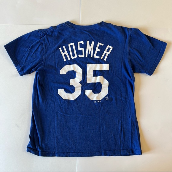 Majestic Kansas City Royals Baseball Large 14/16 Blue Shirt Top Tee - Picture 5 of 5